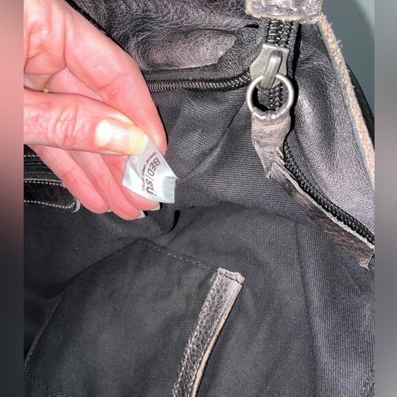 Bed Stu Leather Celindra LTC Shoulder Tote Bag Black Rustic Retail $305 - Picture 13 of 15